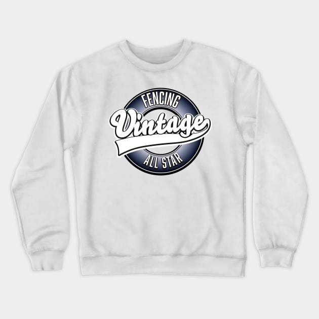 Fencing vintage all star logo Crewneck Sweatshirt by nickemporium1